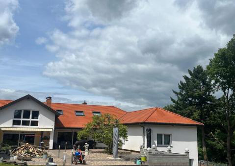 Dach nach der Reinigung